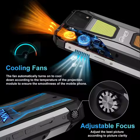 Unihertz Tank 2 PRO 8849 Rugged Smartphone with Projector 2.4K 23800 mAh 24GB+512GB Mobile Phone And