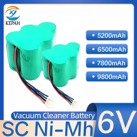 New SC 6V 6800mAh Cleaner Battery NI-MH For Ecovacs Deebot TBD 71 Deebot 710 720 730 760 Ecovacs CEN