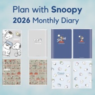 KAMIO JAPAN Snoopy B6 Monthly Planner 2026 (Starting October 2025)