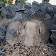 batu alam templek hitam, cocok untuk hiasan dinding&lantai