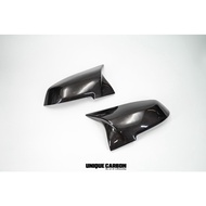 F3x horn style dry carbon side mirror cover