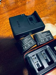 Canon 相機原裝充電器，電池X2，USB雙充（For eos r8, r10, r50)
