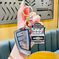 Fruit Machine Decompression Toy Mini Slot Machine Lottery Machine Key Chain Pendant Gift Creative Ke