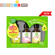 Dầu Ăn Dặm Cho Bé Mămmy Dầu Ăn Dặm Cá Hồi Oliu Hạt Lanh Dầu Ăn Dặm Cho Trẻ Từ 6 Tháng