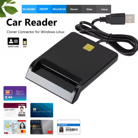 Portable USB Card Reader USB2.0 Multifunctional Card Reader IC CAC Card Reader for OWA DKO GKO for B