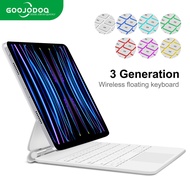 Goojodoq for ipad keyboard with Case for Air 4/5 /6 Pro 11 12.9 2021 - 2018 A16 M3 2025 Gen10 floati