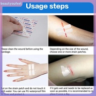 Beautyoufeel 10Pcs Zipper Band-aid Painless Wound Closure Suture-free Wound Dressing Patches Zip Sut