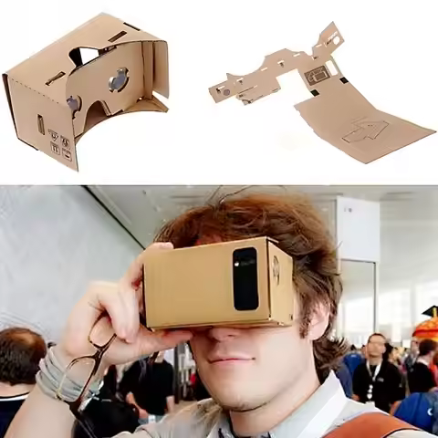 For 5.0 inch Screen Google VR 3D Glasses Brand new DIY Google Cardboard Virtual Reality VR Mobile Ph