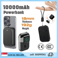 10000mAh Powerbank Thin Powerbank Iphone/iwatch Powerbank and Type-C Wireless Fast Charing Powerbank