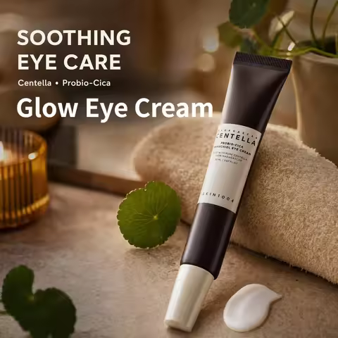 Korean Skin Care Centella Probio-Cica Bakuchiol Glow Eye Cream Reduces Fine Lines Facial Moisturizin