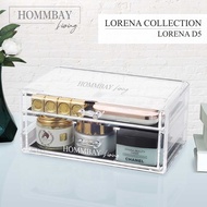 [HOMMBAY LIVING] Makeup Organizer Cosmetic Storage Box Jewellery Jewelry Necklace Earring Skincare Organiser Christmas Gift - LORENA D5