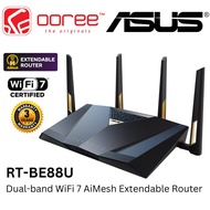 ASUS RT-BE88U WIFI 7 ROUTER DUAL BAND 7.2 GBPS / DUAL 10G PORTS / QUAD-CORE 2.6GHZ CPU - EXTENDABLE 