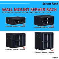 4U 6U 9U 12U 19 Inch Network Cabinet Wall Mount Server Rack 530mm