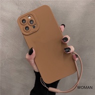 Free lanyard Case Vivo Y11 Y20 Y20i Z3i V9 Y30 Y30i Y50 S1 V15 V20 Pro V21 Y12 Y15 Y17 Y12S Y12A Y20S Y19 U10 Casing Korean style fashion simple mobile phone case cover