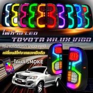 Tail Light For toyota hilux VIGO New Model Number 3 Shape Can Change The Color Of The Be Plugged In 