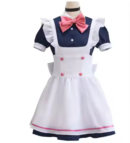 Anime Cosplay Ayase Momo Costume Womens Suit Maid Party Dress Apron Halloween Christmas Outfit Bow U