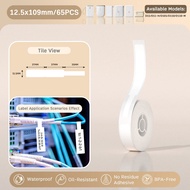 Adhesive Thermal Label White/Color/Transparent Sticker Waterproof  Paper Tape For Niimbot D11 D110 D