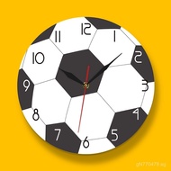 Scan Seconds Kick Football Clock Home Lawn Silent Football Football Grand Event Competition Wall Clo