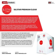 CLEAR COAT SILSTAR Premium Clear Gloss SS 521 1.5 liter/set free kaos