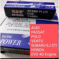 100% TURBO ORIGINAL TX2 Spark Plug Iridium HSG Racing EVO Golf Jetta Audi GSR Honda Golf Subaru Volk