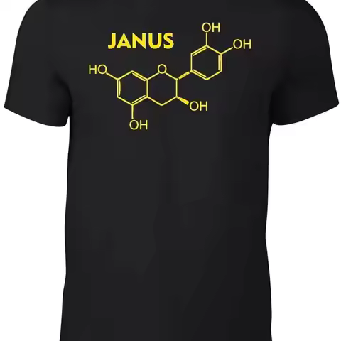 Janus Molecule T-Shirt - Funny t shirt retro tv utopia fashion science series