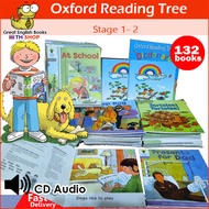 (In Stock) ใหม่ล่าสุด!  Oxford Reading Tree stage 1 - 2 Biff Chip จำนวน 132 Books + ปกด้าน +มีข้อควา