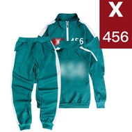 Squid Game Costume Adult Green Tracksuits Cosplay Outfit Suit Jackets Unisex 456 218 001 067 Coat an
