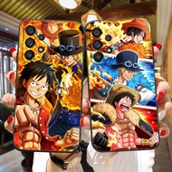 Luffy Ace Sabo One Piece Soft Black Silicon TPU Cell Phone Case For  Samsung Galaxy A23 A20 A14 A13 A12 A11 A10 A9 A8 A7 A6 A5 A05 A04 A03 F12 M12 S E Star Plus 5G