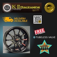 1PC NEW K-II RACINGLINE SPORT RIM 1302 B 15 INCH WHEEL CE28 BEZZA MYVI AXIA VIVA IRIZ VIOS ONLINE DE