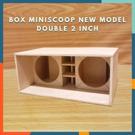 NEW MINISCOOP SPEAKER BOX 2 INCH DOUBLE MODEL AUDIO MINIATURE BOOK
