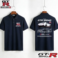 Racing Polo Shirts - Baju Racing Nismo GTR Nissan GTR R35 R32 R34 GTR Nismo Percetakan Polo Unisex C