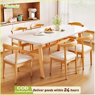 120CM/140CM Wood Dining Table Set Rectangular Modern Meja Makan/ Ikea /Meja Nordic Table/ Long Table