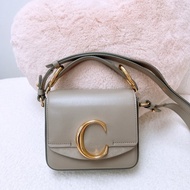 Chloe c bag mini 灰色斜挎包