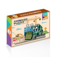 (wonder game) : FK3-BOX Jigsaw 24PCS-M : Farmkidz Puzzle BOX 24PCS (FK3-PZB-MIX20-M) : W15.4xH11.7xS