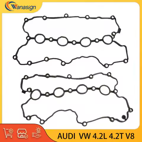 AUTO Valve cover gasket SET for AUDI Volkswagen A4 RS4 A5 RS5 S5 A6 A8 Q7 R8 TOUAREG 4.2L V8 32V 4.2