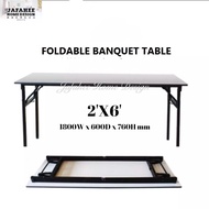 JFH 3V Foldable Banquet Table 2'X6'