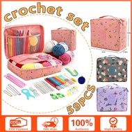59-PCS Beginner Crochet Kit For Adults Knitting Starter Kit Adults And Kids Complete Crochet Kit Cro