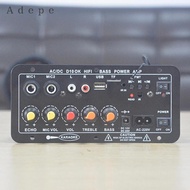 [Adepe] 4.2 Bluetooth Board Speaker Sound 220V/12V/24V Car Amplifier AMP Module Black 175x80x50mm