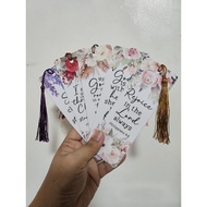 Bible Verse Bookmark With Tassle 5Pcs