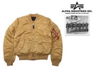"降價"(全新現貨/合身版)Alpha Industries MA-1 Slim Fit 飛行夾克M號(駝色.卡其色)