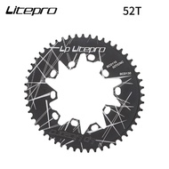 Litepro Oval Double BCD 110/130 Chainring 52/54/56/58/60T