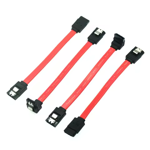10CM Red Short SATA Cable Serial ATA SATA Line Cable DVD-ROM HDD SSD Data SATA Line 2.5 3.5 inch HDD