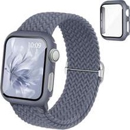 2-In-1 Nylon Sports Band With Protective Case Compatible With Apple Watch 40mm 41mm 42mm 44mm 45mm 4