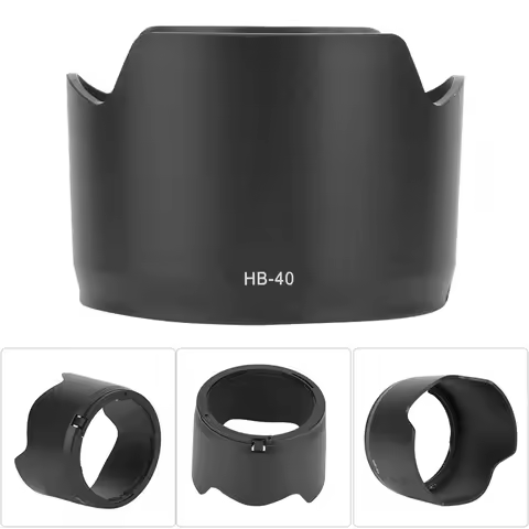 Camera Lens Hood Lens Hood Replacement HB-40 ABS Mount Lens Hood Replacement for Nikon AF S 24-70mm 