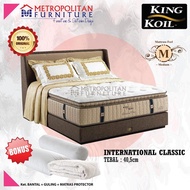 SPRING BED KING KOIL INTERNATIONAL CLASSIC FULL SET KASUR SPRINGBED