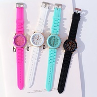 Geneva Colorful Wrist Watch Unisex Silicone Band Kids Sports Wrist Watch Women Men Wholesale