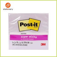 ︎ 3M Post-it Super Sticky Notes 3inX3in