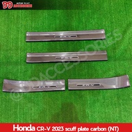 ชายบันได CRV 2022 2023 2024 2025 G6 carbon สีแค๊ฟร่า 1 ชุด มี 4 ชิ้น ชิ้นบนสีตัวรถ NT