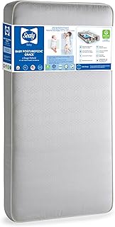 Sealy Baby Posturepedic Grace 2-Stage Hybrid Crib Mattress and Toddler Mattress, 51.63 x 27.25