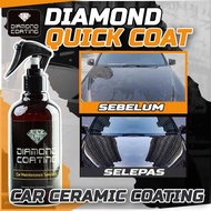 Diamond Coating 300ml (Free car wash cloth) Ceramic Quick Coating Spray  Car Polish  Headlamp
